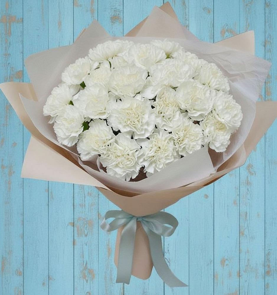 Букет цветов из: Гвоздики в Серебряных Прудах