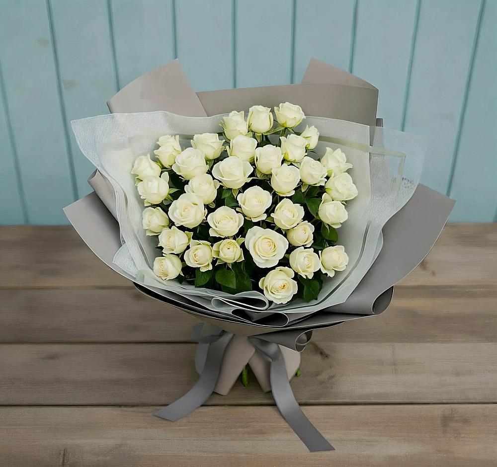 Букет Белоснежная нежность в Серебряных Прудах
