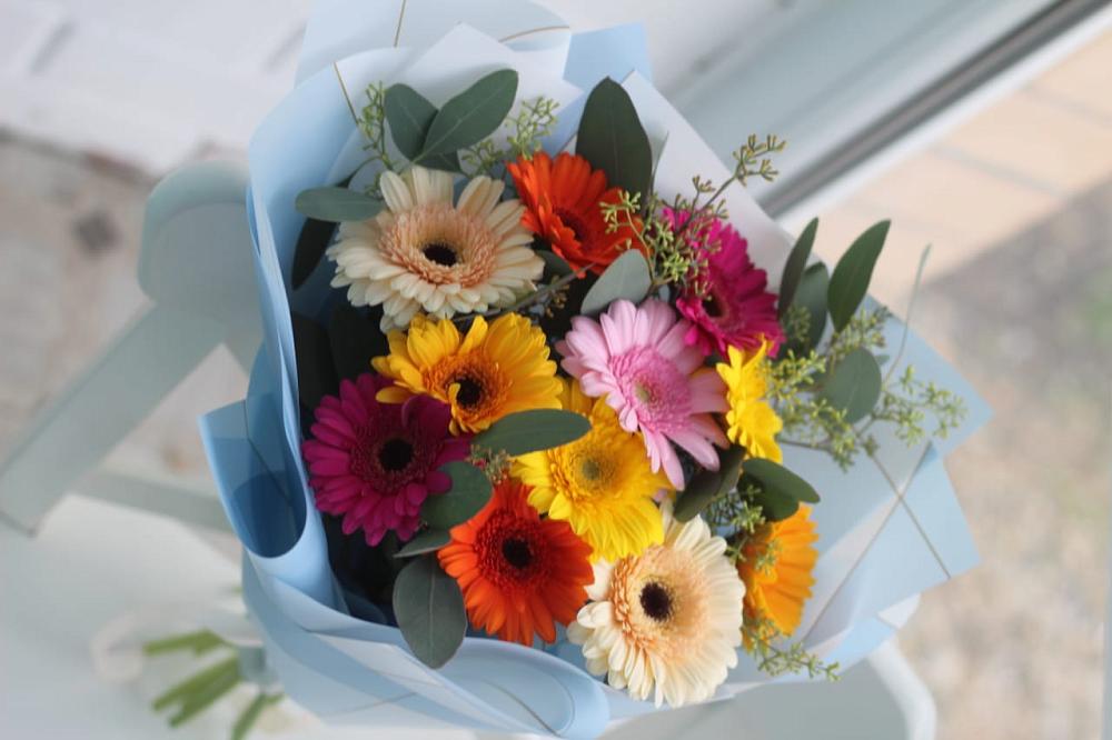 Букет цветов из: Герберы в Серебряных Прудах