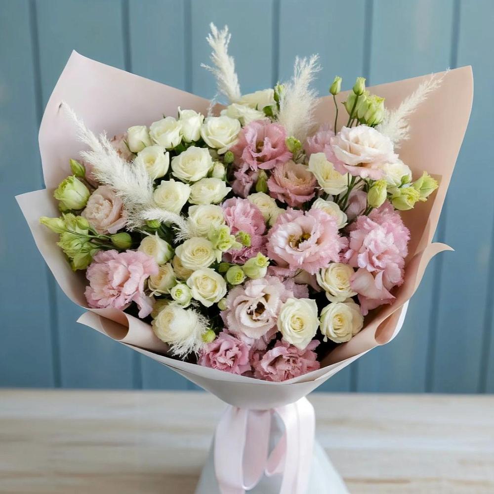 Букет цветов из: Альстромерии и Розы в Серебряных Прудах