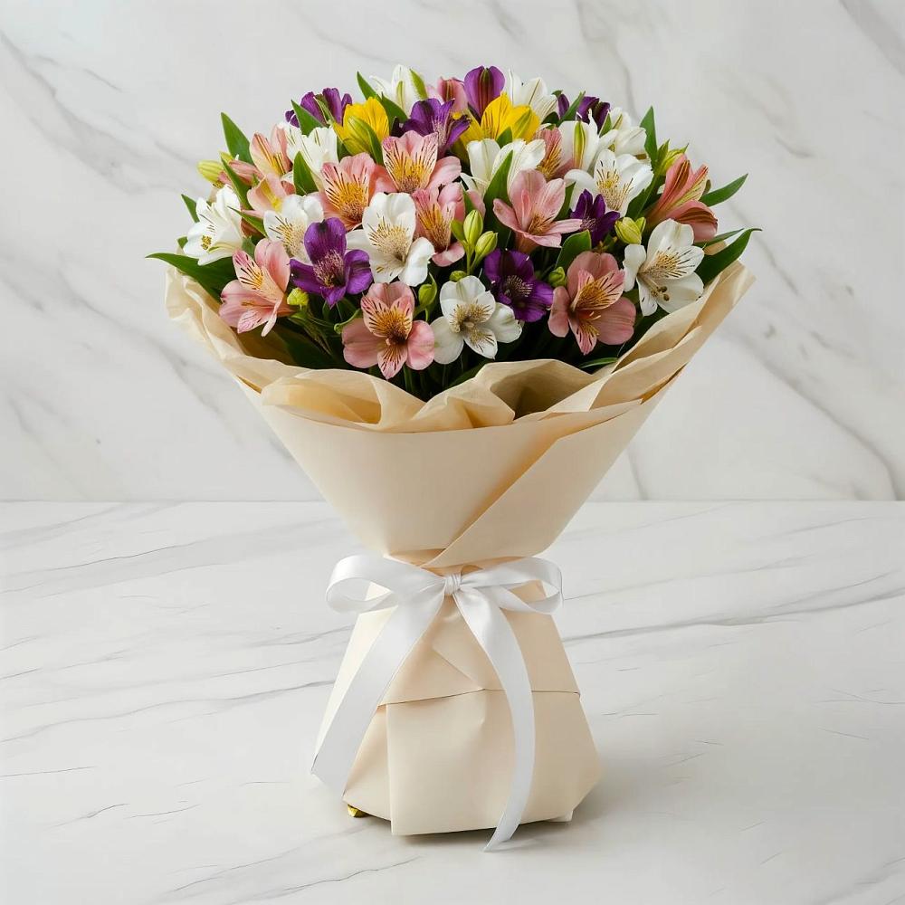 Букет цветов из: Альстромерии в Серебряных Прудах