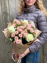 Букет цветов из:  Розы #REPLACE_PRED# Серебряных Прудах