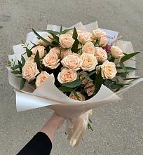 Букет Кремовые розы Латте в Серебряных Прудах