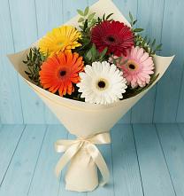 Букет цветов из:  Герберы в Серебряных Прудах