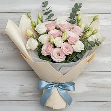 Букет цветов из:  Лизиантусы #REPLACE_PRED# Серебряных Прудах