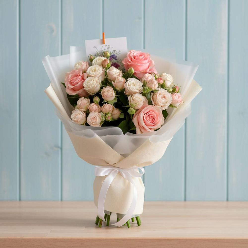 Букет цветов из: Розы в Серебряных Прудах