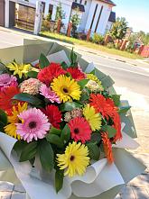 Букет цветов из:  Герберы #REPLACE_PRED# Серебряных Прудах