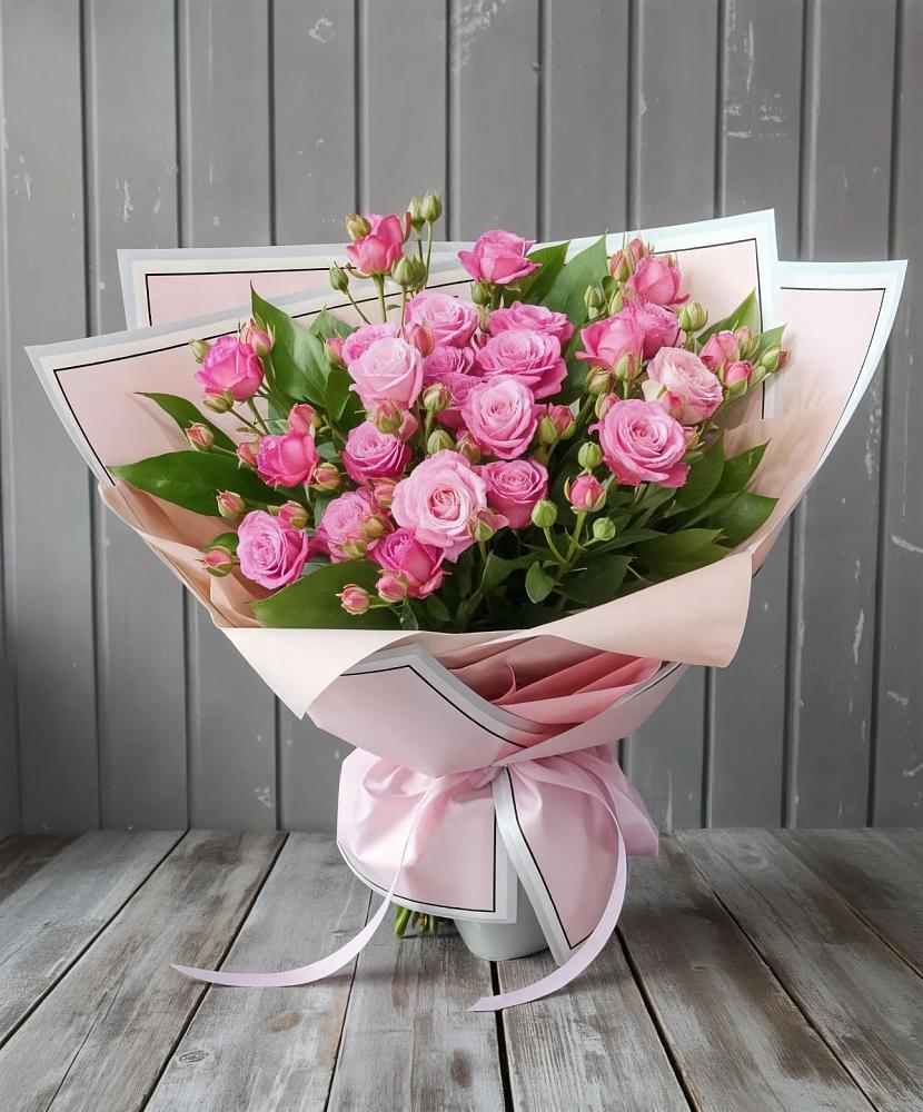 Букет Розовый кустик в Серебряных Прудах