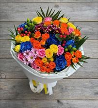 Букет цветов из:  Розы и Хризантемы в Серебряных Прудах