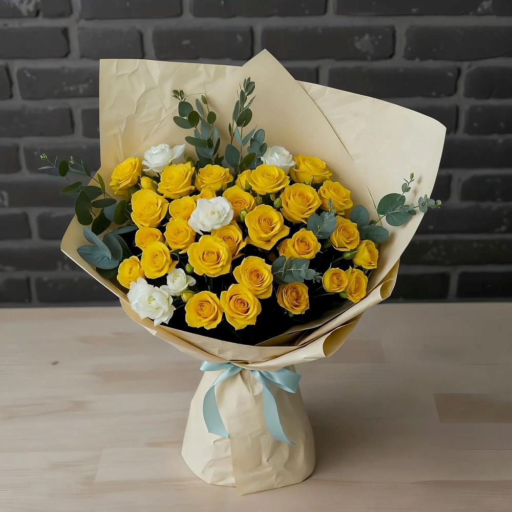 Букет цветов из: Розы в Серебряных Прудах