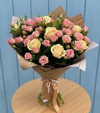 Букет цветов из:  Розы в Серебряных Прудах