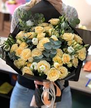 Букет цветов из:  Розы и Лизиантусы #REPLACE_PRED# Серебряных Прудах