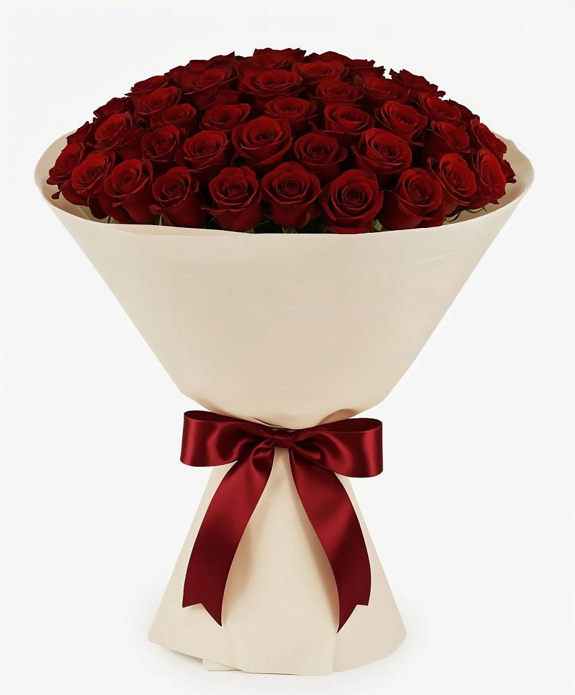 Букет 101 Бордовая роза Блэк Бакарра в Серебряных Прудах