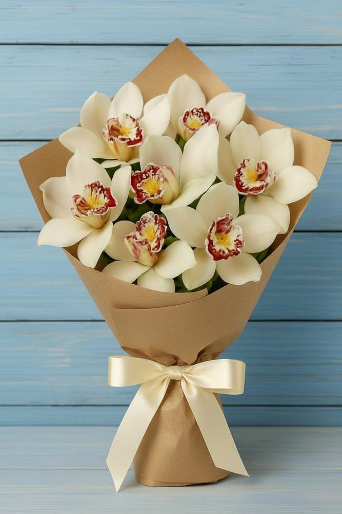 Букет цветов из: Орхидеи и Розы в Серебряных Прудах