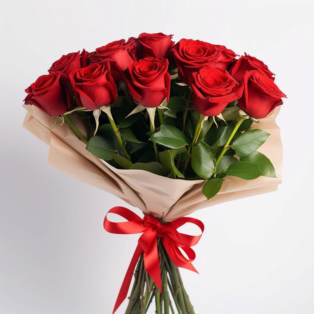 Букет 11 Красных роз Эдлесс Лав в Серебряных Прудах